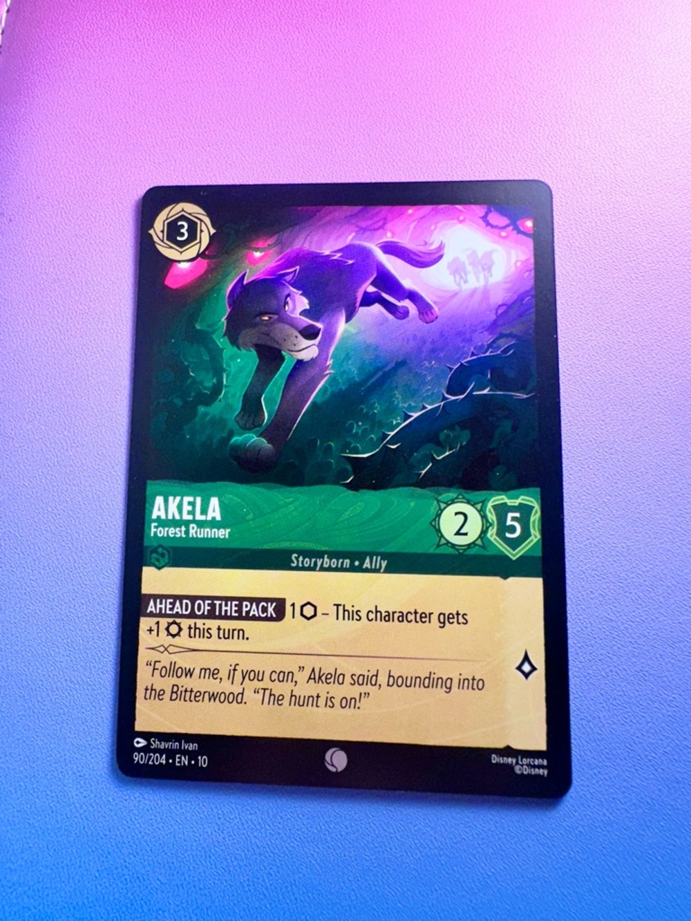 akela [jungle book] - 90/204 (common) — lorcana: whispers in the well